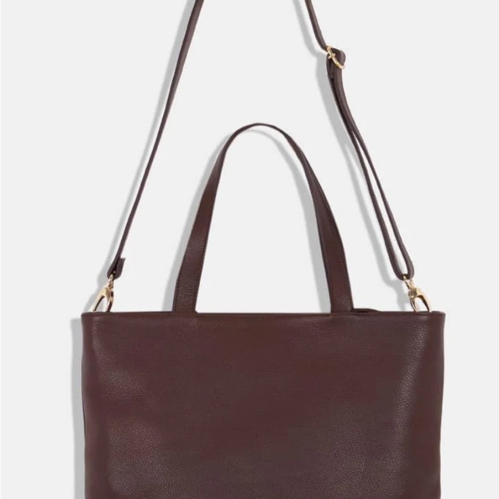 Rita Row Brown Leather Shoulder Bag - Picture 2 of 3